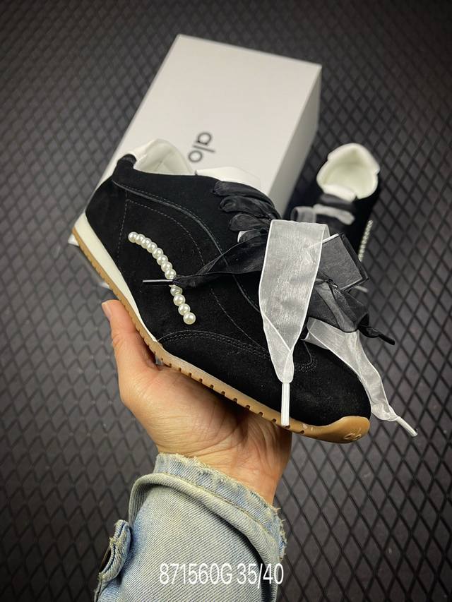 G 定制球鞋 Alo Yoga Sunset 月色舞曲 法式 少女 芭蕾风 生活休闲系带 阿甘鞋 德训鞋 原版开发 舒适百搭 网布减震透气支撑耐磨低帮 市面唯一