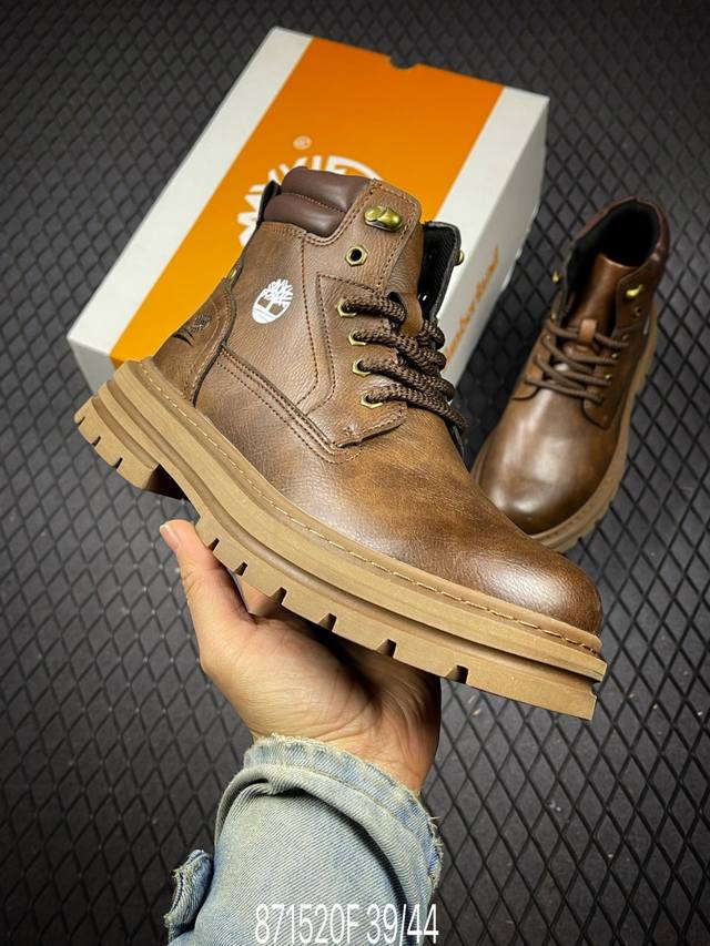 F2025秋冬Timberland 天伯伦 添柏岚经典高帮休闲男鞋 全新升级 广东大厂品质 原盒原包装 面料采用意大利顶级磨砂牛皮 搭配防臭防腐真皮乳胶鞋垫 给