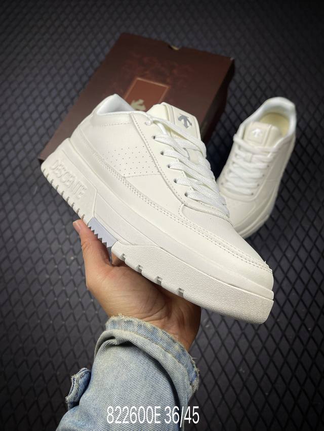 公司级迪桑特Descente Edge Court Retro 复古轻质 耐磨低帮 生活休闲鞋 货号：S Lsn82 尺码：36 37.5 38 39 40 4