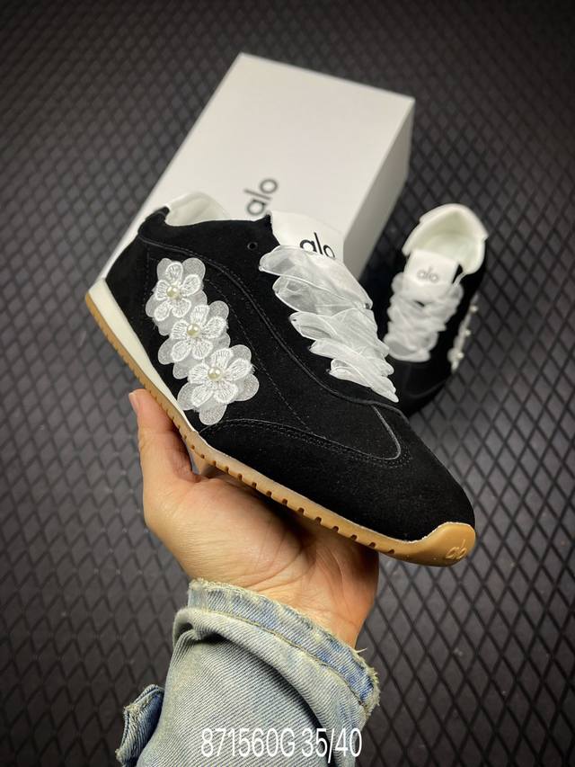 G 定制球鞋 Alo Yoga Sunset 月色舞曲 法式 少女 芭蕾风 生活休闲系带 阿甘鞋 德训鞋 原版开发 舒适百搭 网布减震透气支撑耐磨低帮 市面唯一