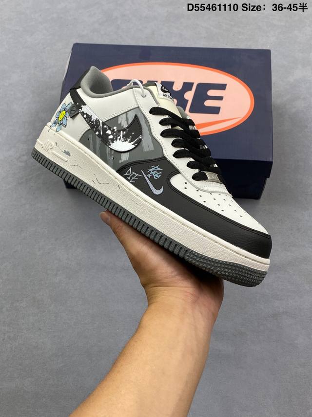 公司级 Nike Air Force 1 Low’07 空军一号低帮休闲板鞋 定制皮料 原楦原纸板 纯正空军版型 内置全掌气垫 货号：男 Cw2288-114