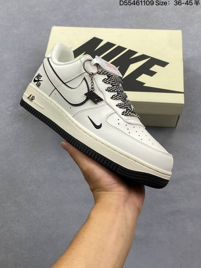 公司级 Nike Air Force 1 Low’07 空军一号低帮休闲板鞋 定制皮料 原楦原纸板 纯正空军版型 内置全掌气垫 货号：男 Cw2288-114