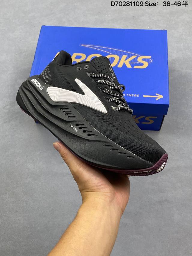 真标Brooks 布鲁克斯Glycerin Max 超级甘油 厚底马拉松缓震跑鞋 货号:120436 1B 118 尺码:36-45 Ld:D70281109