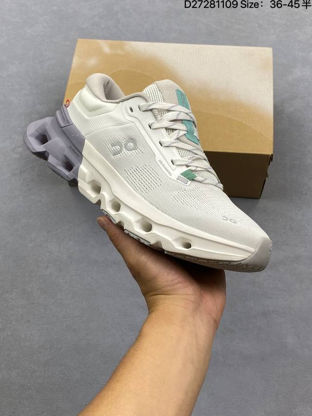 On昂跑 Cloudflow 5 舒适百搭 低帮 休闲跑步鞋 男款 白黄 货号：3Mf10112929 码数：36-45 D27281109