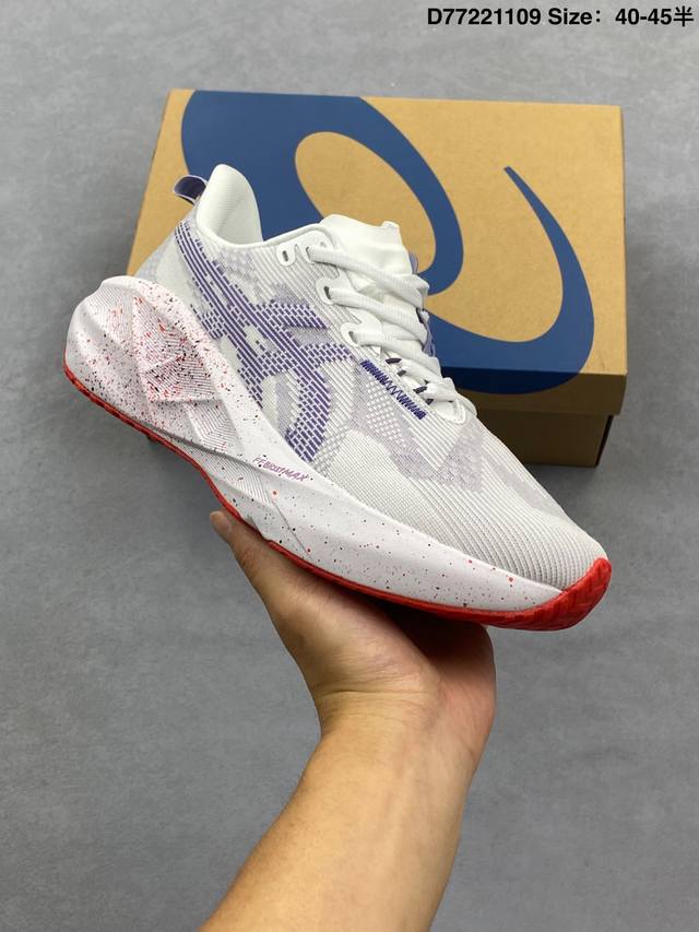 公司级Asics Novablast 5 Le 轻量跑鞋 低帮轻量透气缓震休闲运动跑步鞋 货号:1011C139-500 尺码:36 37 37.5 38 39