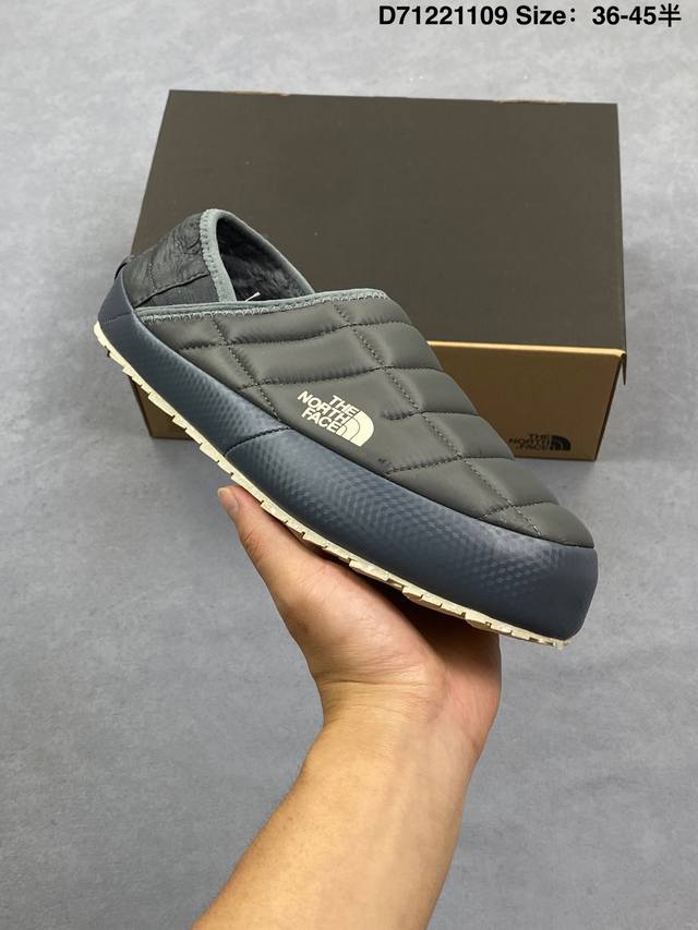 The North Face Thermoball Traction 北面冬季加绒透气轻盈一脚蹬休闲套鞋 货号：Nfoa3Vih-Q4C 尺码：36-45半 编