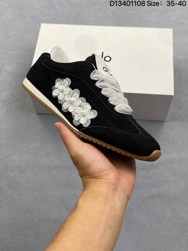 公司级Alo Yoga Sunset Sneaker 休闲城市通勤 舒适生活休闲鞋 原版开发 舒适百搭 网布减震透气支撑耐磨低帮 市面唯一独家私模打造 正确双层