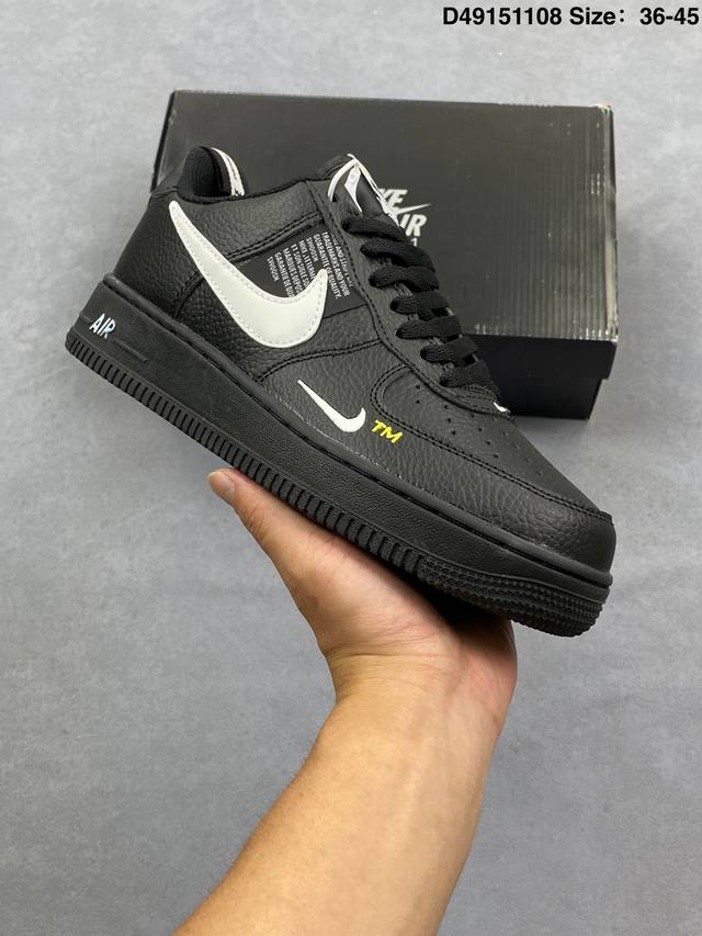Af1耐克 Nike Air Force 1 ‘07 Low 空军一号 厚底增高百搭运动板鞋 原楦头原纸板 打造纯正空军版型，专注外贸渠道 全掌内置蜂窝气垫 原