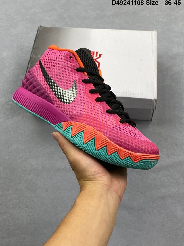 耐克 Nike Zoom Kyrie 1 Ep 欧文一代男子实战篮球鞋 前掌 Nike Zoom 气垫缔造轻质缓震效果 赋予你疾速起步表现 后跟 phylon