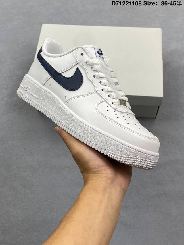 Nike Air Force 1 Low 原楦头原纸板 打造纯正空军版型 专注外贸渠道 全掌内置蜂窝气垫 原盒配件 原厂中底钢印、拉帮完美 货号Fj4146-1