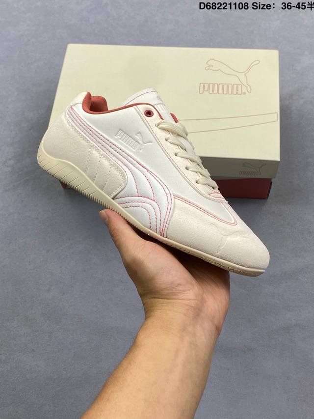 彪马puma Speedcat 系列运动鞋 薄底鞋 牛皮绒面革 圆头做旧磨损 低帮 生活休闲鞋，极速赛车系列 复古运动休闲跑鞋 充正版本 鞋面设计轻量透气 提供