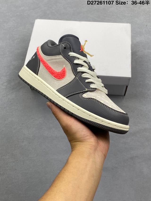 公司级Nike Air Jordan 1 Low Og 耐克 Aj1乔1低帮休闲板鞋 同步官方配色 升级原楦原档案数据开发纸版楦型 采用同源纳帕头层皮革鞋面材质