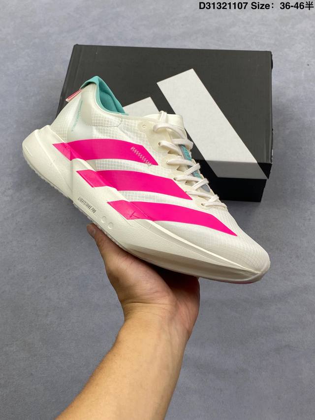 公司级Adidas Adizero Evo Sl 阿迪达斯 舒适百搭防滑耐磨 低帮 休闲跑步鞋 货号:Kj3973 尺码:36 36.5 37 38 38.5