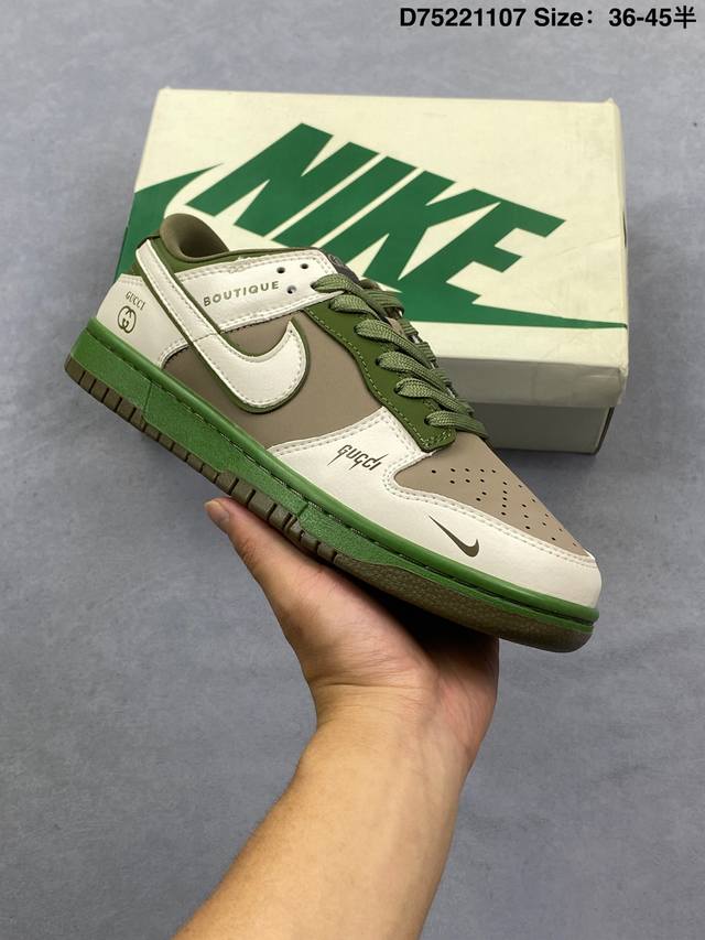 Nike Sb Dunk Low Lthr 复古低帮休闲运动滑板板鞋。有效吸收滑板等极限运动在落地时带来的冲击力，为街头运动者们提供更好的保护Zejy1025-