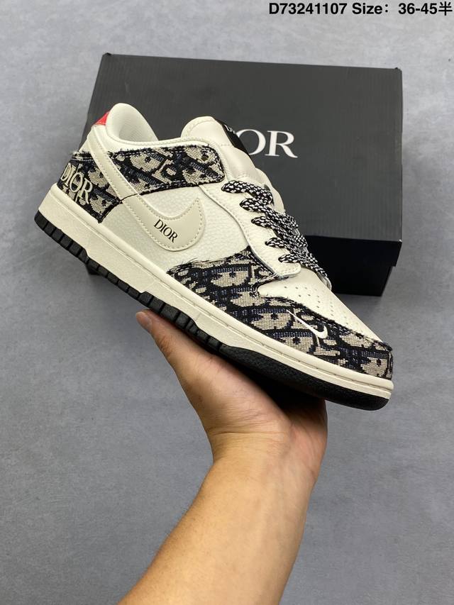 Nike Dunk Low Retro ‘Diy高端定制’耐克 低帮休闲运动板鞋 原装头层材料 用料绝不含糊 独家版型蒸餾加工帶來的是更好的视觉和脚感体验 清洁