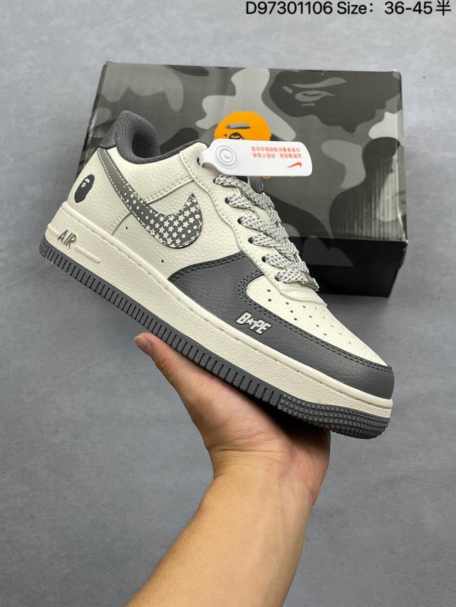 海外限量发售！公司级Nike Air Force 1 '07 Low 空军一号 低帮 运动鞋 休闲鞋 折边针车 工艺难度大 原楦头原纸板 原装鞋盒 定制五金配件