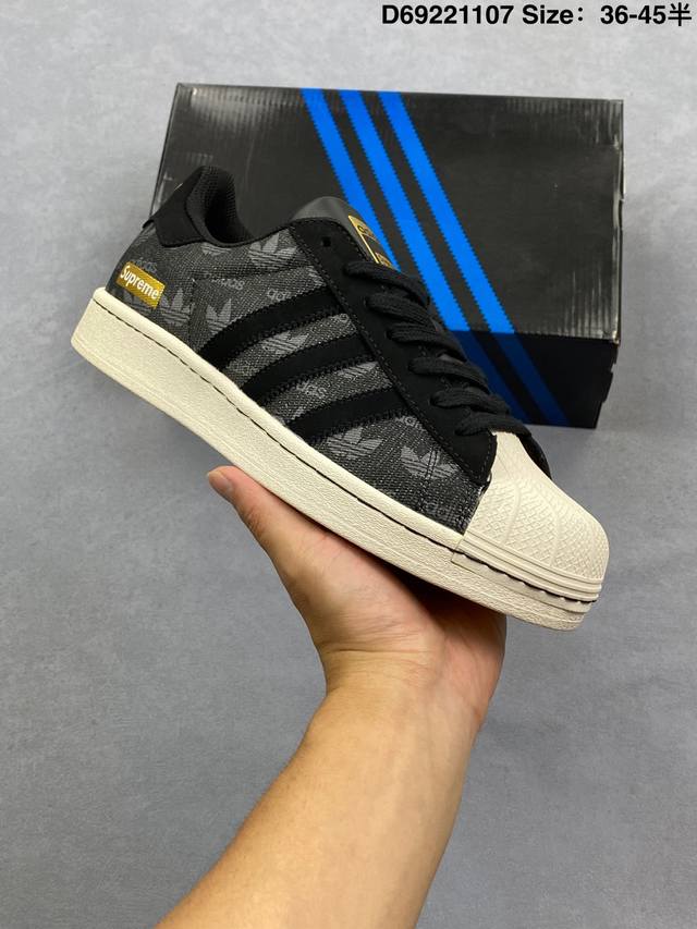 公司级Adidas Originals Superstar 阿迪达斯 三叶草 贝壳头’Diy’系列低帮经典百搭休闲运动板鞋 货号:Bz2528 尺码:36 36