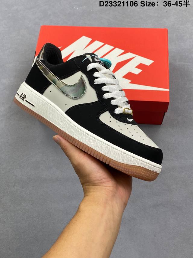 Nike Air Force 1 Low Retro 原楦头原纸板 打造纯正空军版型专注外贸渠道 全掌内置蜂窝气垫 原盒配件 原厂中底钢印、拉帮完美 货号：Hq