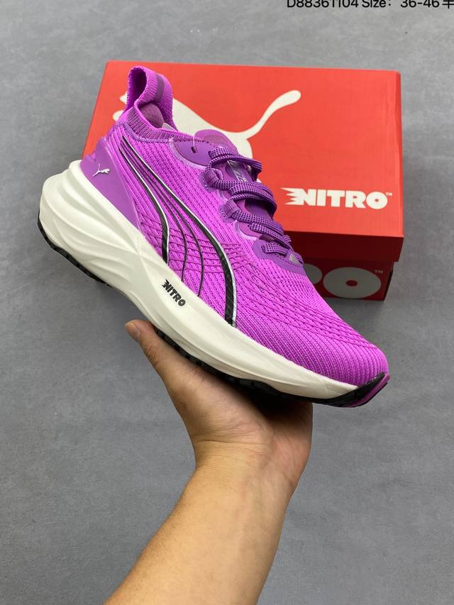 彪马puma Deviate Nitro 彪破精英顶缓系列低帮氮气超轻量竞速休闲运动慢跑鞋 货号：310109 编码：D88361104 Size:36～46半