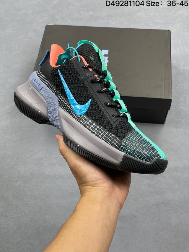 耐克Nk Lebron Ambassador Xiii 詹姆斯 使节13 低帮篮球鞋 独家呈现 独家革新-前掌搭载5Mm超临界扇形Zoom缓震 掌无缓震科技的同