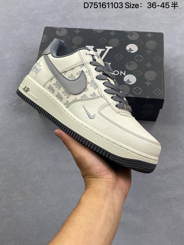 公司级Off White X Nike Air Force 1 ‘07 百搭厚底增高休闲运动 空军一号 低帮休闲鞋 货号:Ao4606-700 Size:36