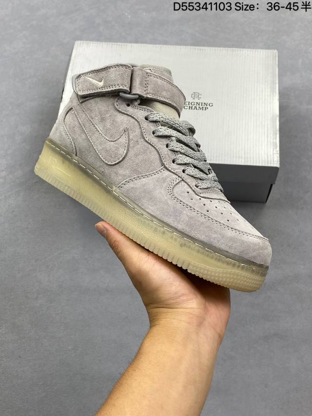 公司级Nike Air Force 1 Mid 07 原楦头原纸板 打造纯正中帮空军版型 专注外贸渠道 全掌内置蜂窝气垫 原盒配件 原厂中底钢印、拉帮完美 官方