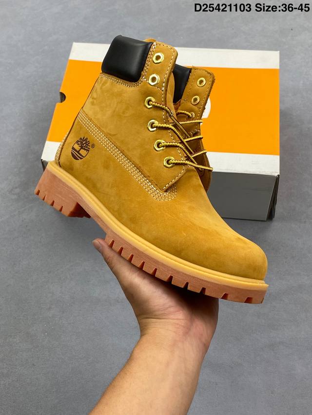 Timberland 添柏岚 天伯伦 6 Inch Leather Boots 大黄靴 高性价版本 经典户外6英寸大黄靴 四线电脑车线并齐采用同源进口头层磨砂皮