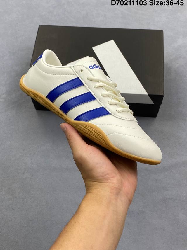 阿迪达斯三叶草Adidas Originals Samba Og桑巴舞系列绅士德训足球风百搭低帮休闲运动板鞋 货号:Jq9689 尺码:36 36.5 37 3
