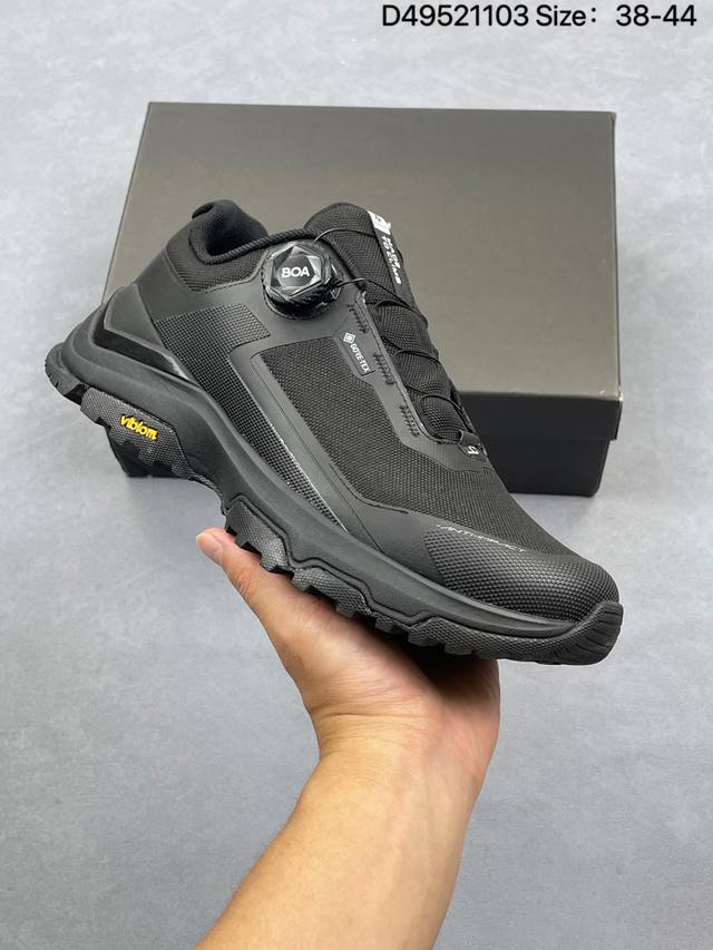 莞产顶级 凯乐石Kailas 界山 Gtx 黑色 户外低帮防水登山徒步鞋 广东大厂出品 鞋面采用Gore-Tex全袜套防水科技。Eco-Sport轻量中底，减重