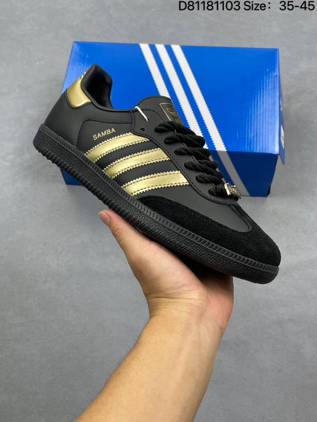Adidas Samba Team Adidas Originals Samba Vegan桑巴德训鞋 Adidas 近70年的经典Samba Og修长的鞋楦,