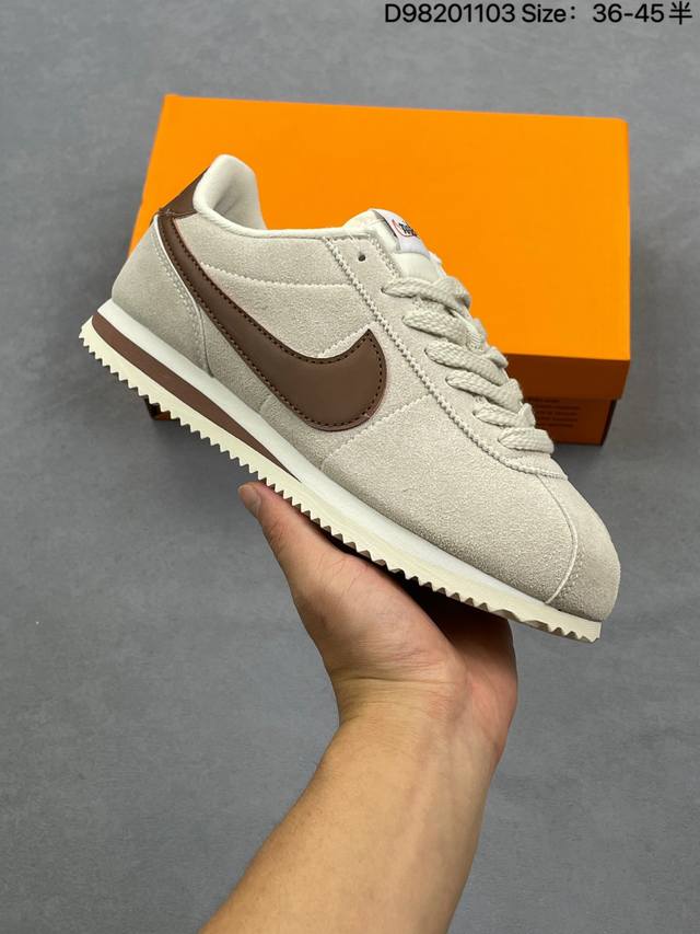 公司级Nike Classic Cortez 耐克 经典轻便舒适 阿甘鞋休闲跑步鞋运动鞋 纯粹而执着的精神 使得Cortez种在了一代人的心里 无论是否喜欢它复