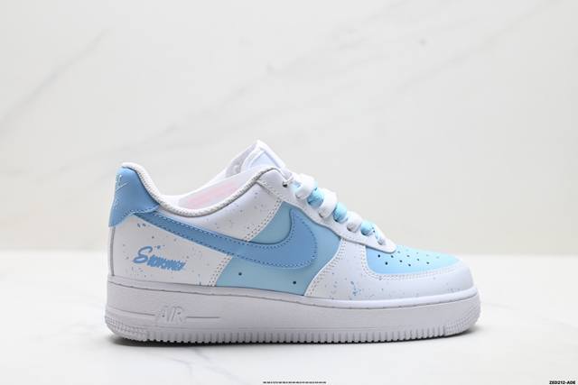 公司级Nike Air Force 1‘07 原楦头原纸板 打造纯正低帮空军版型 专注外贸渠道 全掌内置蜂窝气垫 原盒配件 原厂中底钢印、拉帮完美 货号:Zh0