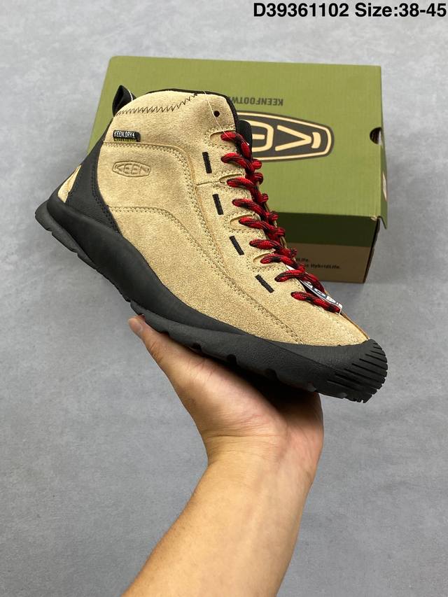 新品公司级 Keen 科恩 百搭 中筒 系带 圆头 马丁靴Keen 科恩 Utilitycincinnaty 柔软 防滑 短筒靴 防水户外休闲徒步鞋 马丁靴 尺