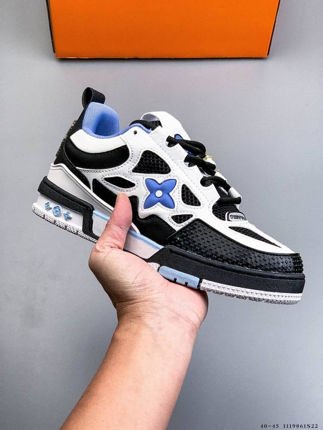 路易威登 Louis Vuitton Lv路易威登板鞋 乘风破浪的姐姐争先种草款,舒适透明底和百搭性霸屏整个时尚娱乐圈，正品1:1套楦复刻，细节调整完美主义！鞋