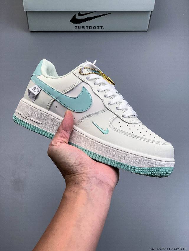 二层真标！耐克Nike Air Force 1 Low 空军一号低帮经典百搭休闲板鞋 1119347K18