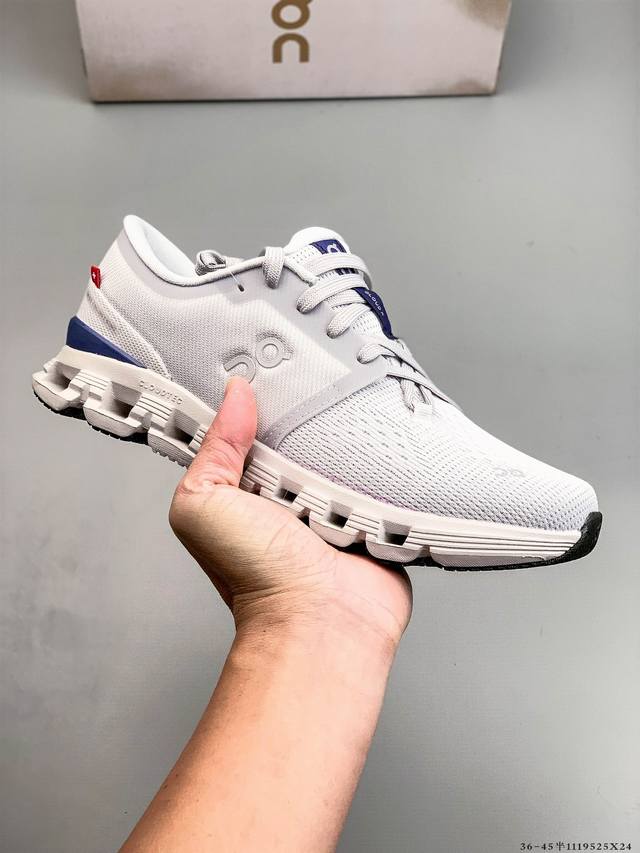 On昂跑全新一代综合体能训练运动鞋男女缓震回弹跑步鞋Cloud X 4 融入创新设计的Cloud X4综合训练鞋专注于多种训练场景、健身房运动以及高强度间歇训练