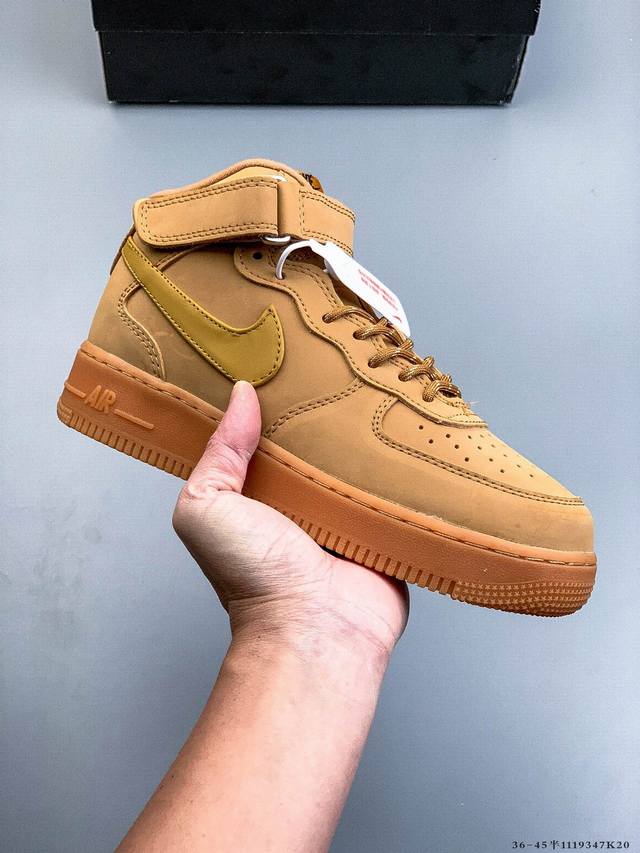 耐克Nike Air Force 1 Mid 空军一号中帮百搭休闲鞋 1119347K20