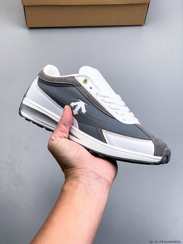 公司级！迪桑特Descente Chron Racer 舒适百搭 防滑耐磨 低帮 生活休闲鞋 1119160H26