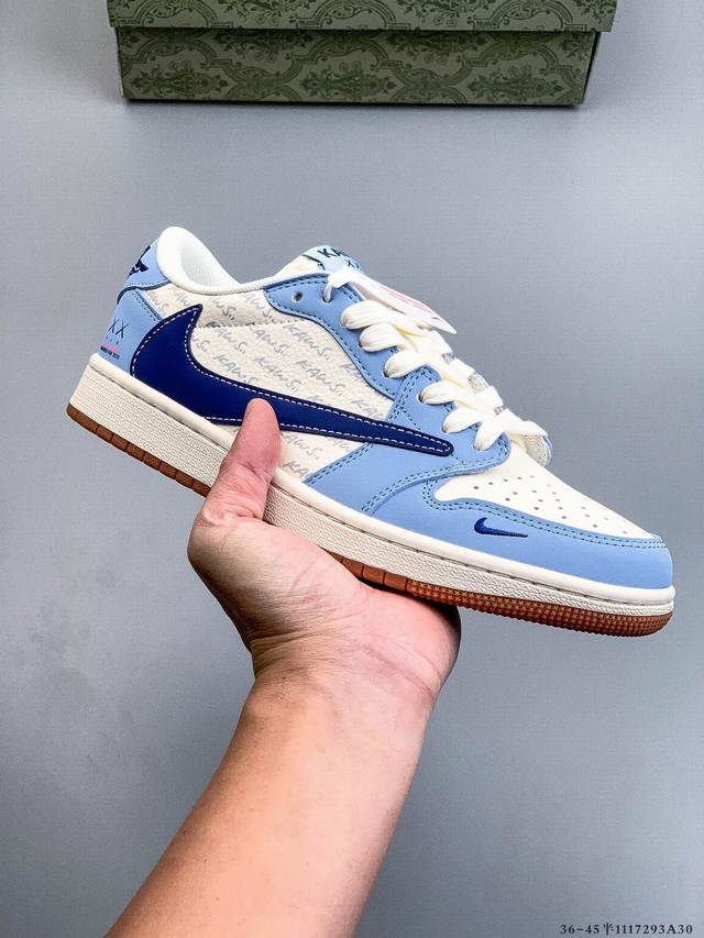 耐克Nike Air Jordan 1 Low Aj1乔1 低帮潮流缓运动休闲板鞋。Aj1 低帮拼接 完美版型真头层牛皮# 内置缓震气垫 原鞋开模 拒绝公底 购