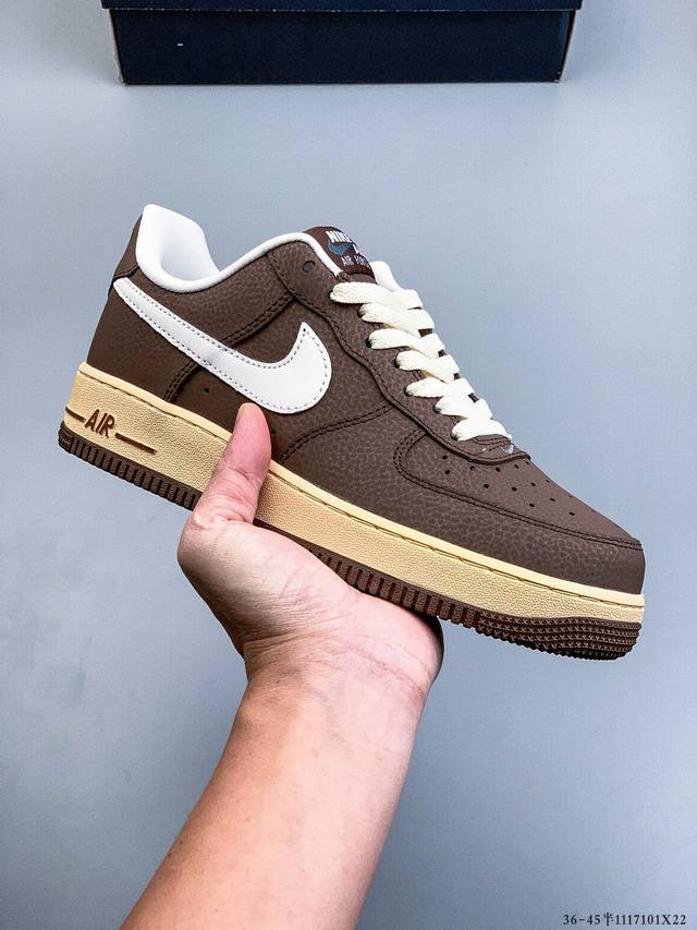 二层真标！耐克Nike Air Force 1 Low 空军一号低帮经典百搭休闲板鞋 1117101X22