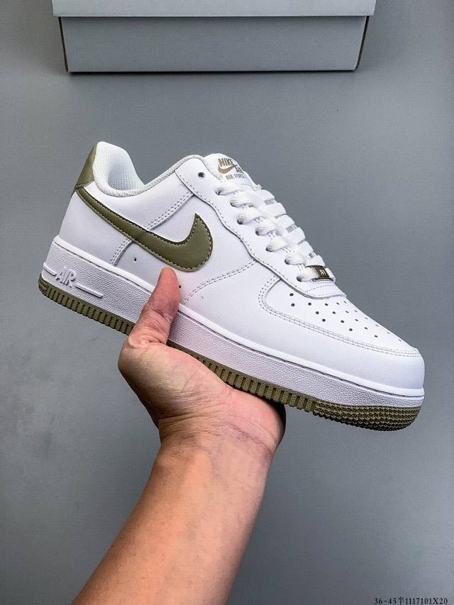 二层真标！耐克Nike Air Force 1 Low 空军一号低帮经典百搭休闲板鞋 1117101X20