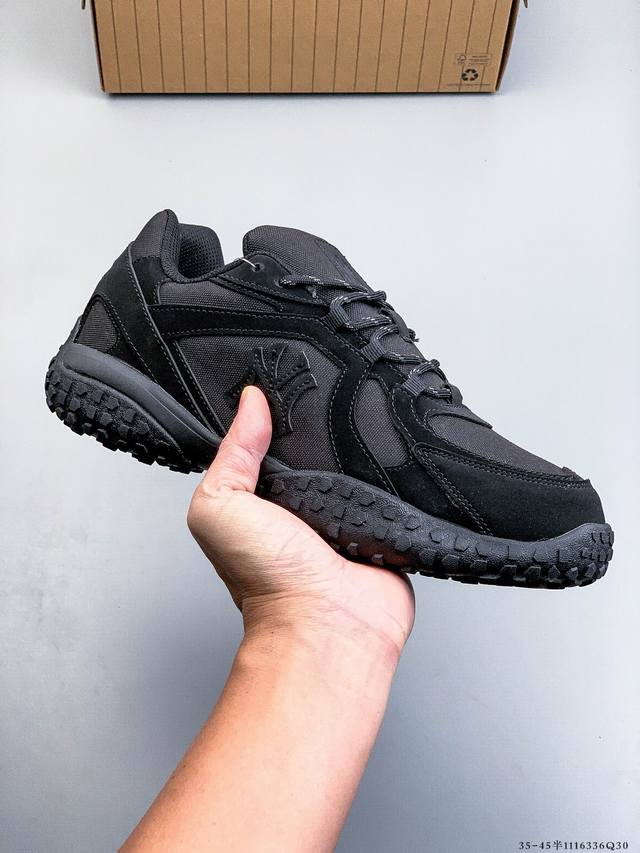 公司级！Mlb Chunky Liner 厚底休闲跑步鞋 Ny印花 牛皮材质运动鞋 1116336Q30