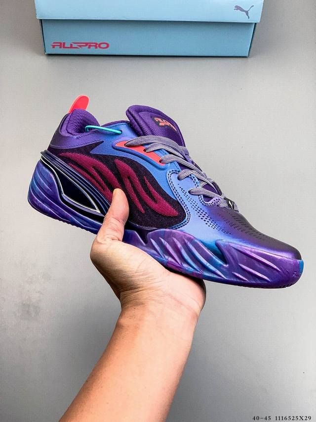 puma All-pro Nitro Clyde's Closet 彪马低帮减震篮球鞋 斯库特 亨德森pe 防滑耐磨织物材质运动鞋 可实战球鞋 1116525X