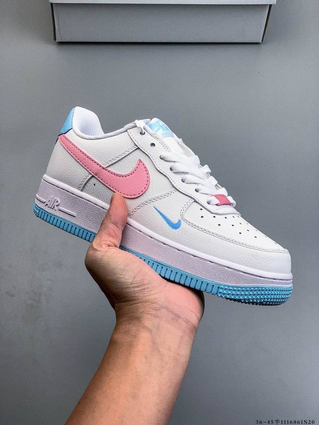 二层真标！耐克Nike Air Force 1 Low 空军一号低帮经典百搭休闲板鞋 1116861S20