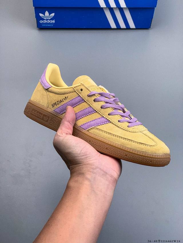 公司级！阿迪达斯 Adidas Handball Spezial时尚休闲板鞋 1116461W24