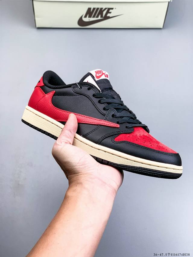 耐克Nike Air Jordan 1 Low Aj1乔1 低帮潮流缓运动休闲板鞋。Aj1 低帮拼接 完美版型真头层牛皮# 内置缓震气垫 原鞋开模 拒绝公底 购