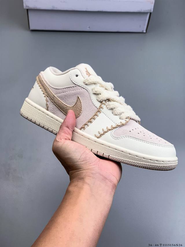 真标半码！耐克Nike Air Jordan Low 1 乔1低帮经典休闲鞋 1115156S26