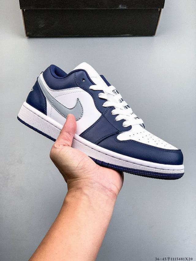 二层真标！耐克Nike Air Jordan Low 1 乔1低帮经典休闲鞋 1115481X20