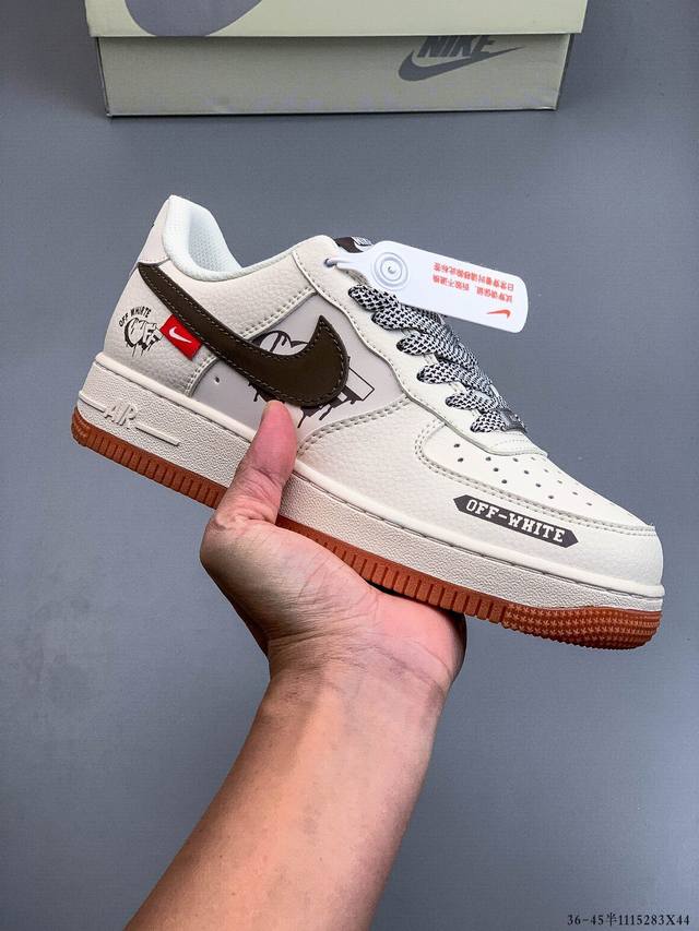 纯原版本 原楦数据纸版，采用硬质优质皮革鞋面材质，内置全掌Air Sole气垫。耐克 Nike Air Force 1 Low 空军一号低帮经典百搭休闲运动板鞋