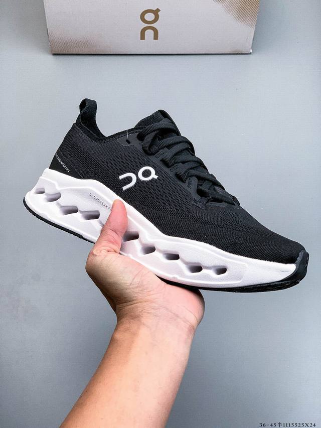 公司级！On昂跑 Cloudsurfer Max 舒适百搭 简约 耐磨 低帮跑步鞋 Cloudsurfer Max鞋身外观的设计灵感源于 On 昂跑的专业竞赛鞋